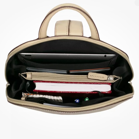 JACK GEORGES | Chelsea Collection Angela backpack crossgrain Saffiano leather - Picture 2 of 15